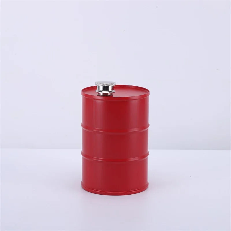 25oz Oil Drum Hip Flask