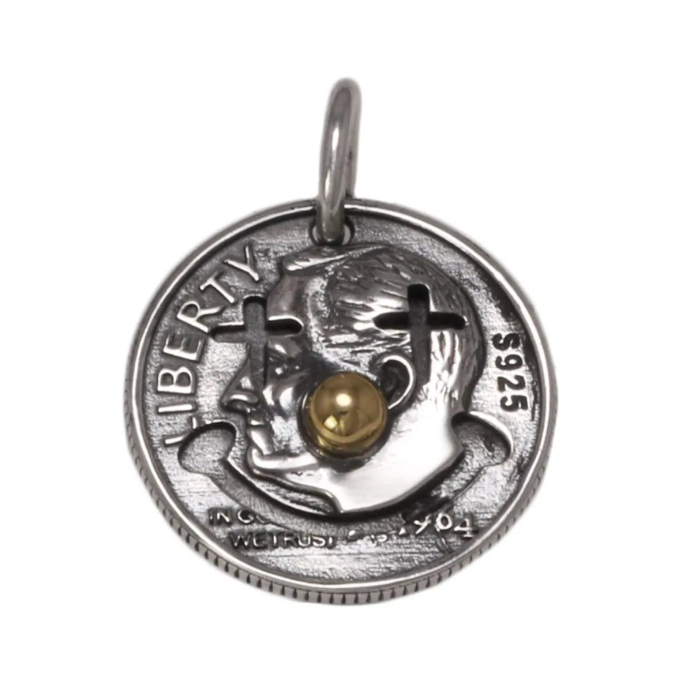 Clown Coin Pendant