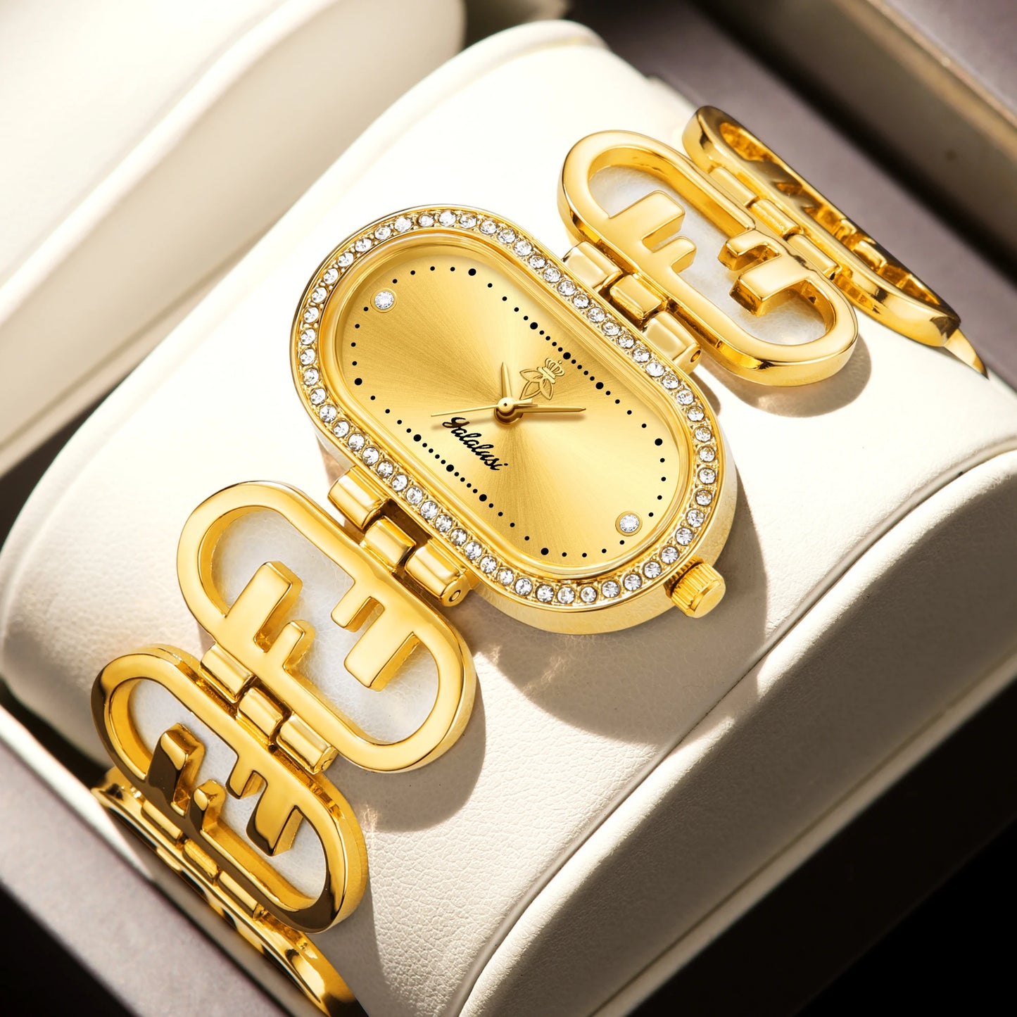Yalalusi Oval Link Watch - Gold