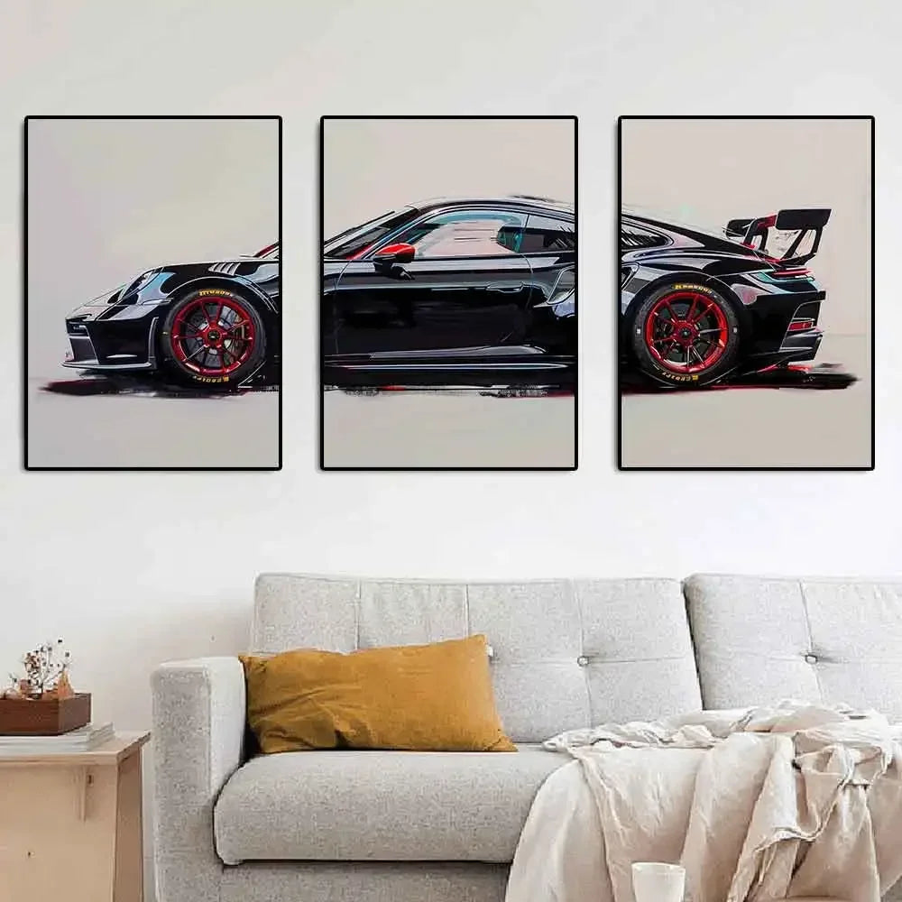 GT3RS - 3 Piece - Super Car Prints