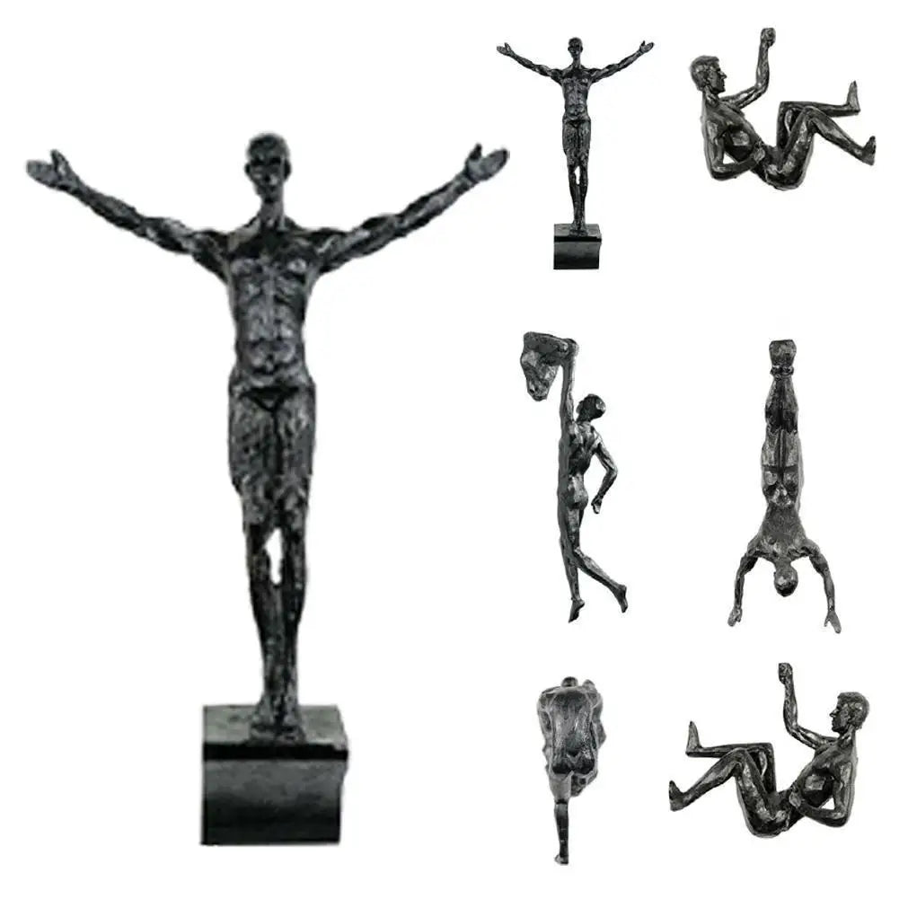 Rock Climber Wall Sculptures