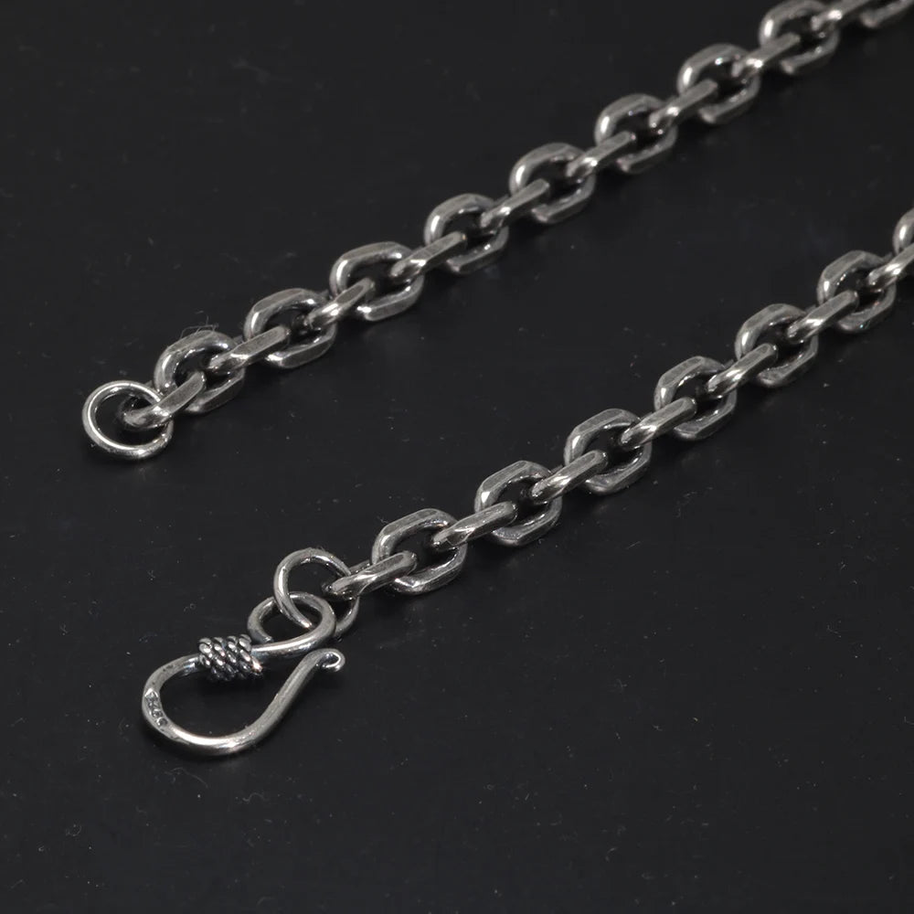 45cm Sterling Silver Viking Link Chain