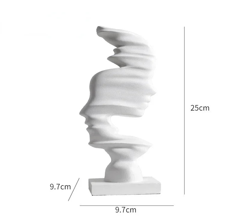 Abstract Dual Face Sculptures