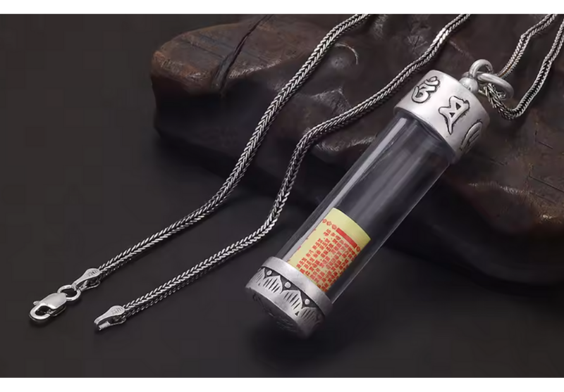 Openable Acrylic Vial Pendant & Necklace