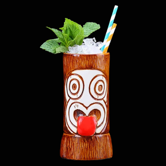 Dizzy Hawaii Ceramic Tiki Cup