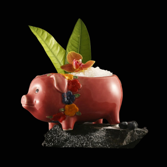Piggy Hawaii Ceramic Tiki Cup