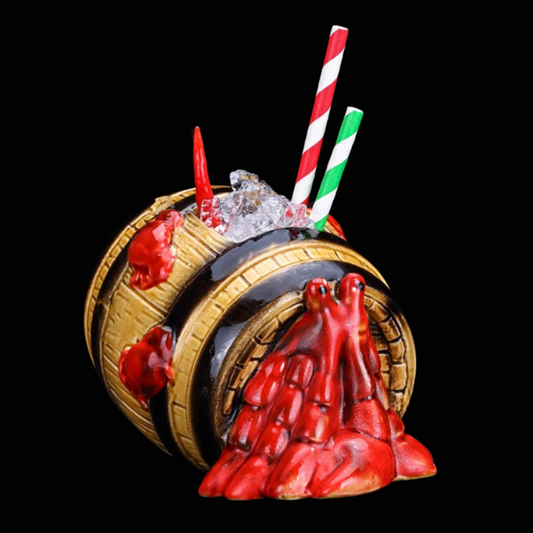 Squid Barrel Hawaii Ceramic Tiki Cup