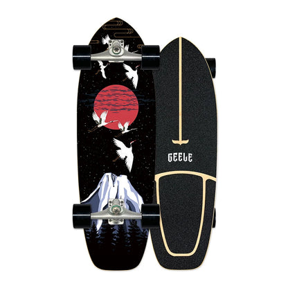 Geele 30 inch Maple Fish Tail Skateboards