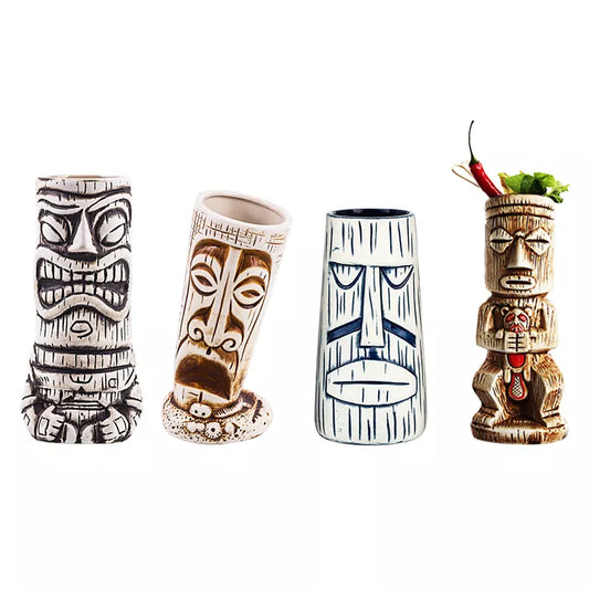 Ceramic Tiki Cups