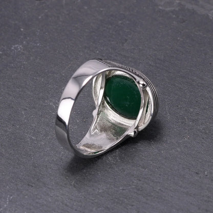 Sterling Silver Agate Ottoman Rings