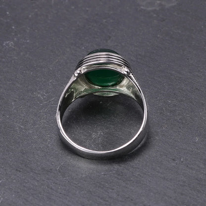 Sterling Silver Agate Ottoman Rings