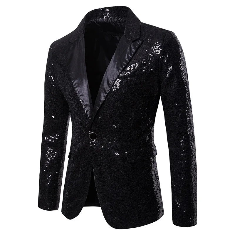 Black Sequin Blazer