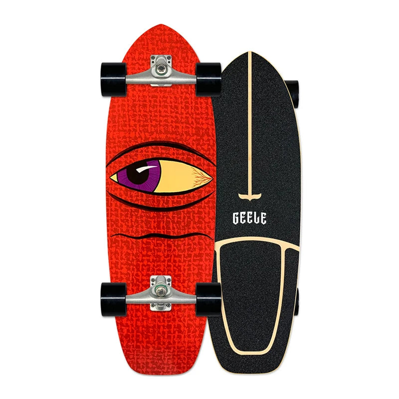 Geele 30 inch Maple Fish Tail Skateboards