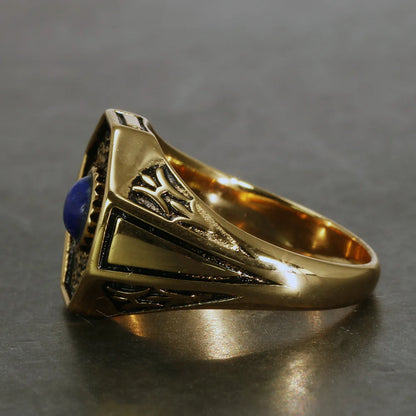 Vampire Rings With Natural Lapis Lazuli Stone & Ring Cases