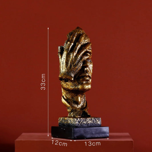 Brass Sigh - The Half Faced Sculpture