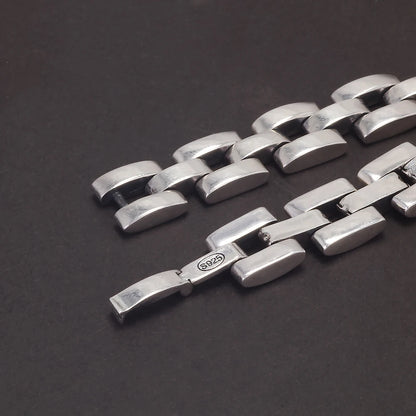 18cm 925 Sterling Silver Separated Oyster Bracelet