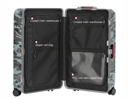 Wide Handle Reinforced Suitcase