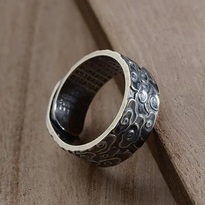 990 Thai Silver Clouds Adjustable Rings