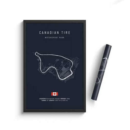 Canadian Tire Motorsport Park - F1 Race Track Print