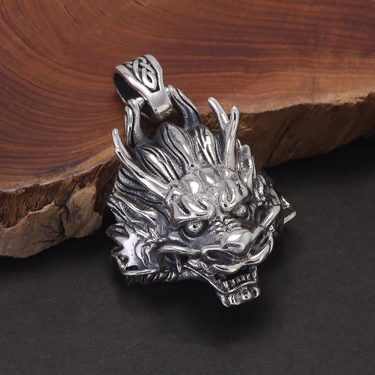 925 Sterling Silver Dragon Pendant