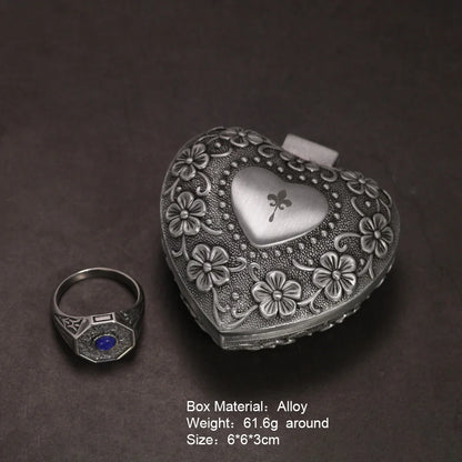 Lapis Lazuli Platinum Plated Vampire Ring
