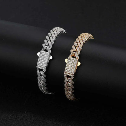 Cubic Zirconia Cuban Link Bracelets