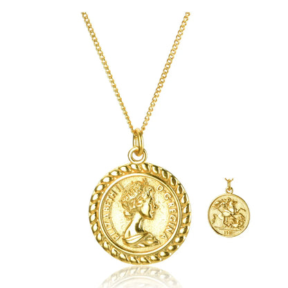 952 Sterling Silver Gold Plated Golden Horse Necklace