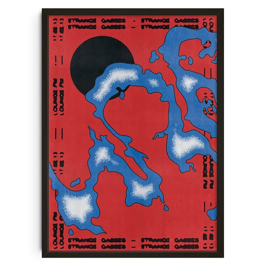 Strange - Vintage Retro Abstract Print Poster