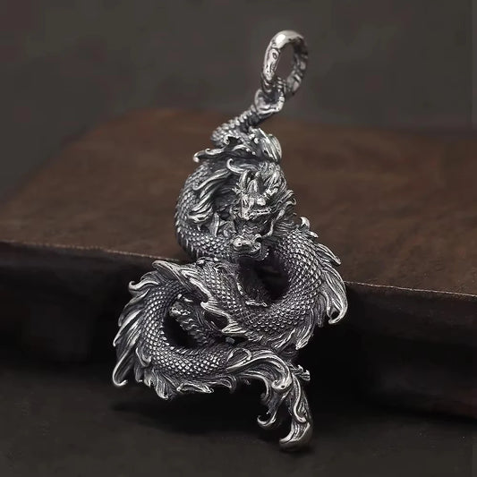 Sterling Silver Dragon Amulet
