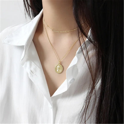 952 Sterling Silver Gold Plated Golden Horse Necklace