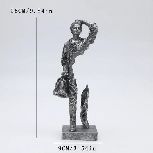 Silver Abstract Traveller Sculpture