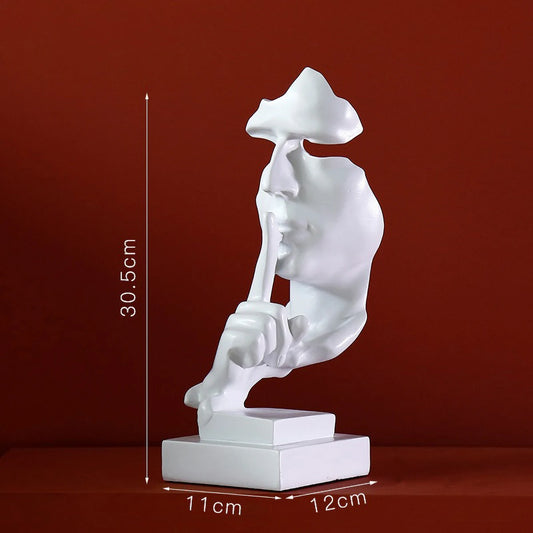White Silence II - The Half Faced Sculpture