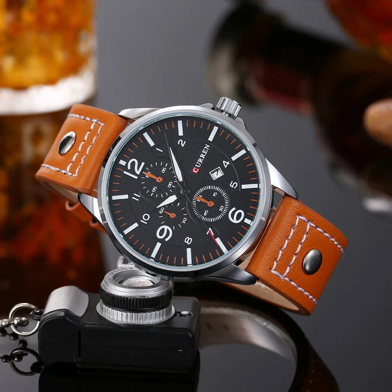 Formal Leather Quartz Watch