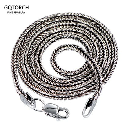 25inch 925 Sterling Silver Foxtail Chain