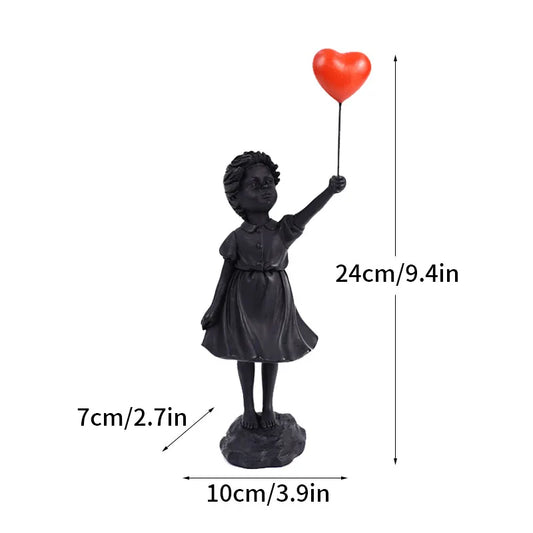 Black Balloon Girl - Banksy Sculpture