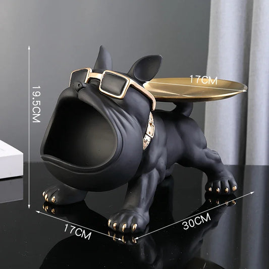 Black Bulldog Ornament