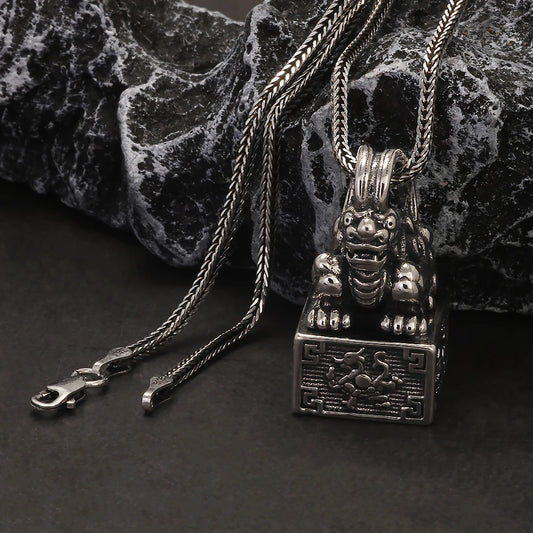 貔貅 - Ancient Pixiu Signet Necklace