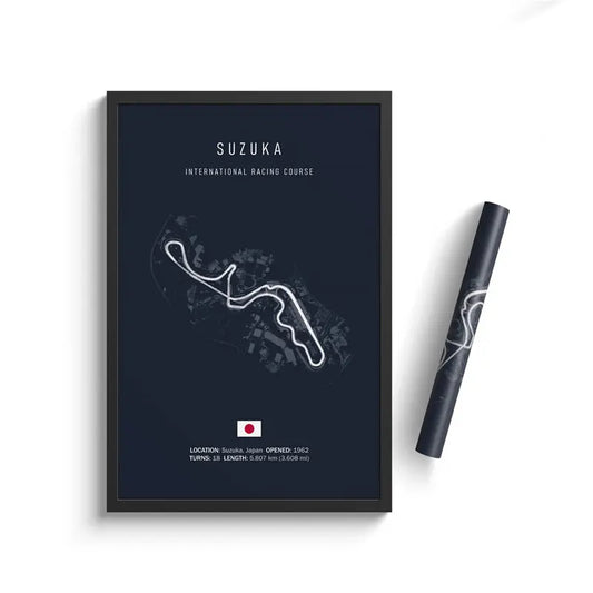 Suzuka Circuit - F1 Race Track Print