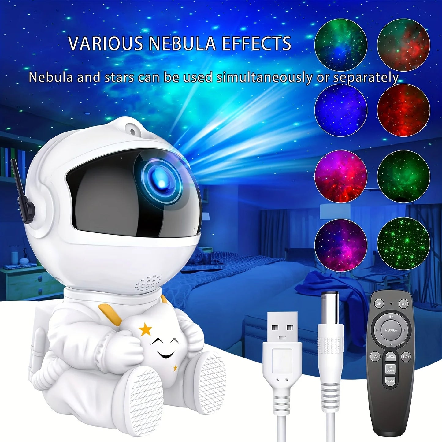 LED Night Light Galaxy Projector