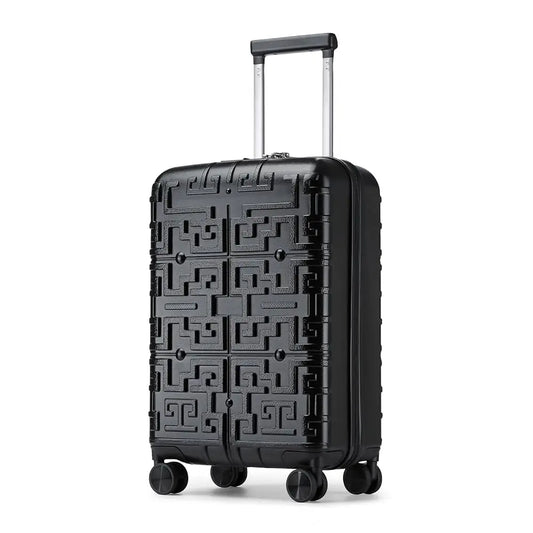 20 Inch Black Lightweight Hard Shell Suitcase