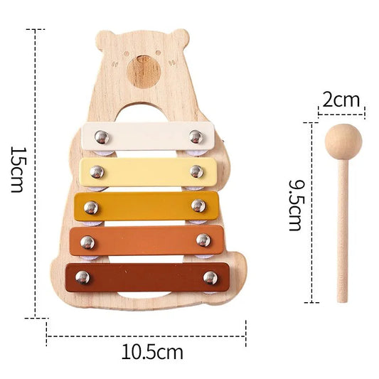 Bear Xylophone - Kids Wooden Musical Instrument