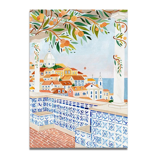 From above - Travel Art Print Poster