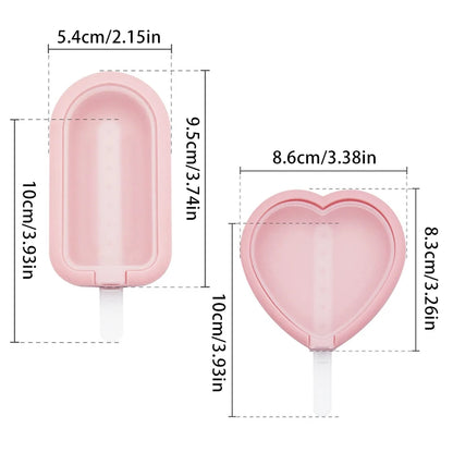 Silicone Ice Cream Mould with Lid Tray