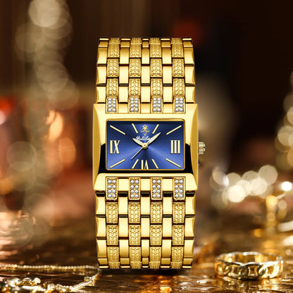 Yalalusi Quartz Crystal Band Watch - Navy