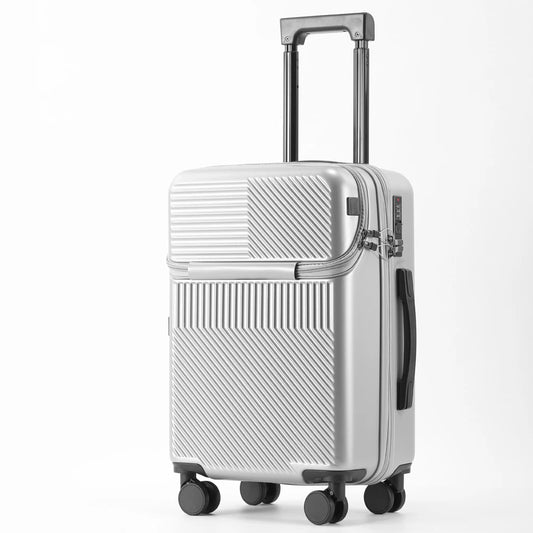 Silver Lightweight & Compact Stylish Suitcase