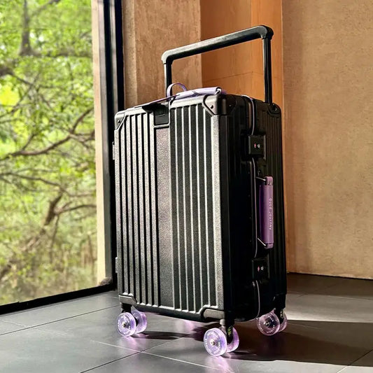 Black & Purple Off-Road Wheel Suitcase