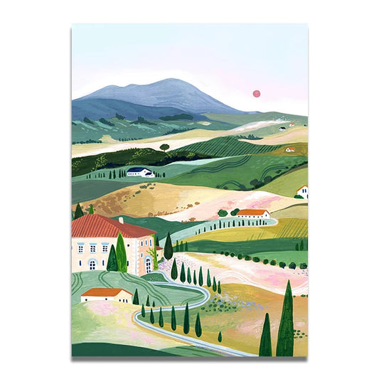 The valley - Travel Art Print Poster