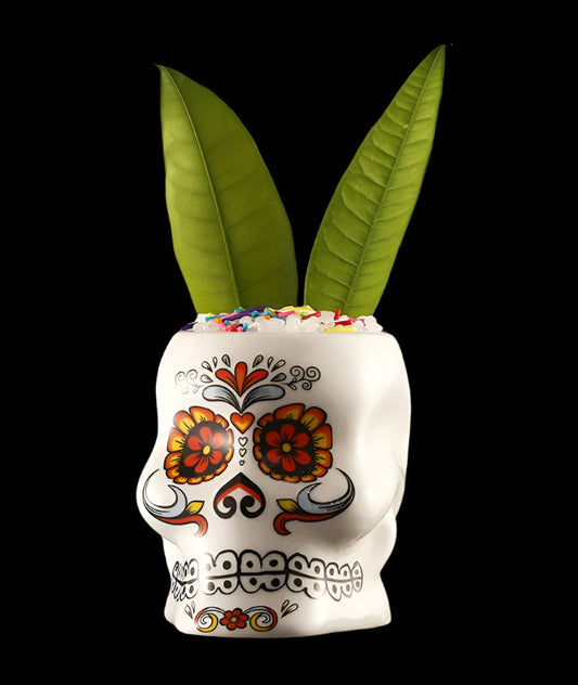Day of the Dead Ceramic Tiki Cup
