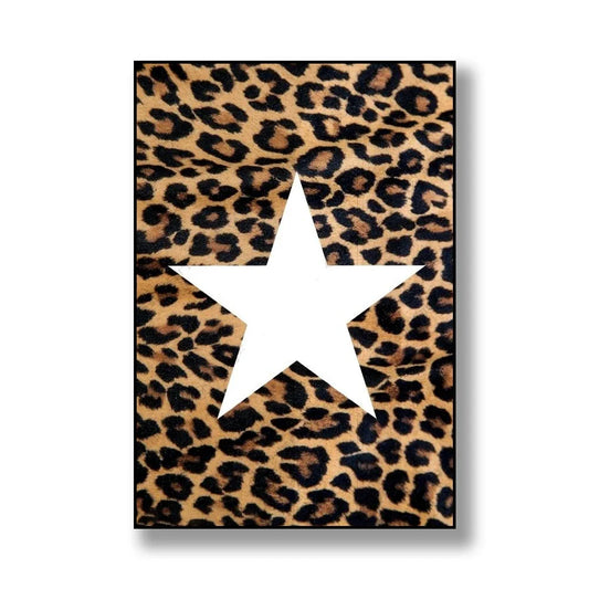 Leopard Star Canvas Print