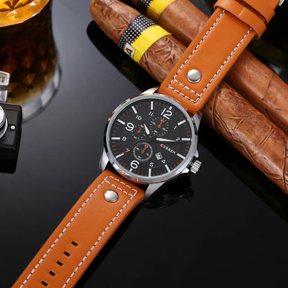 Formal Leather Quartz Watch